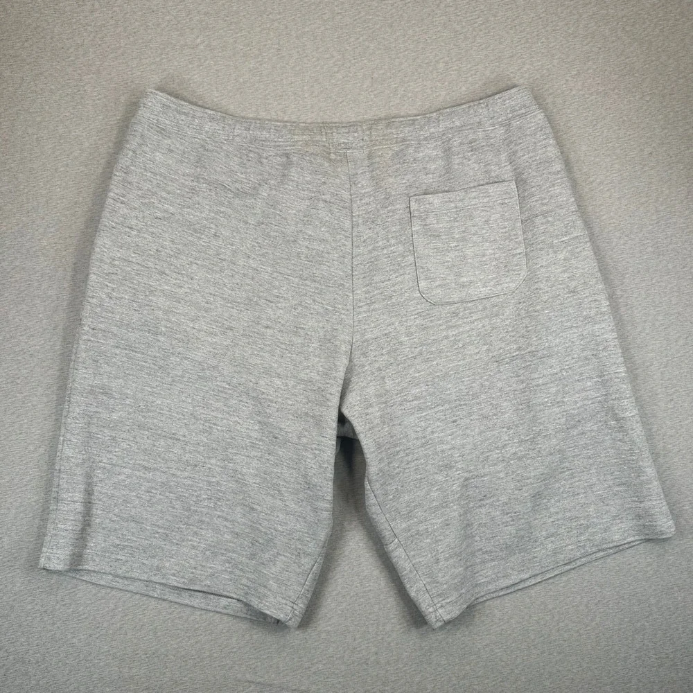 Polo Ralph Lauren Fleece Shorts Mens 3XLT Gray Knit Athletic Shorts Drawstring
